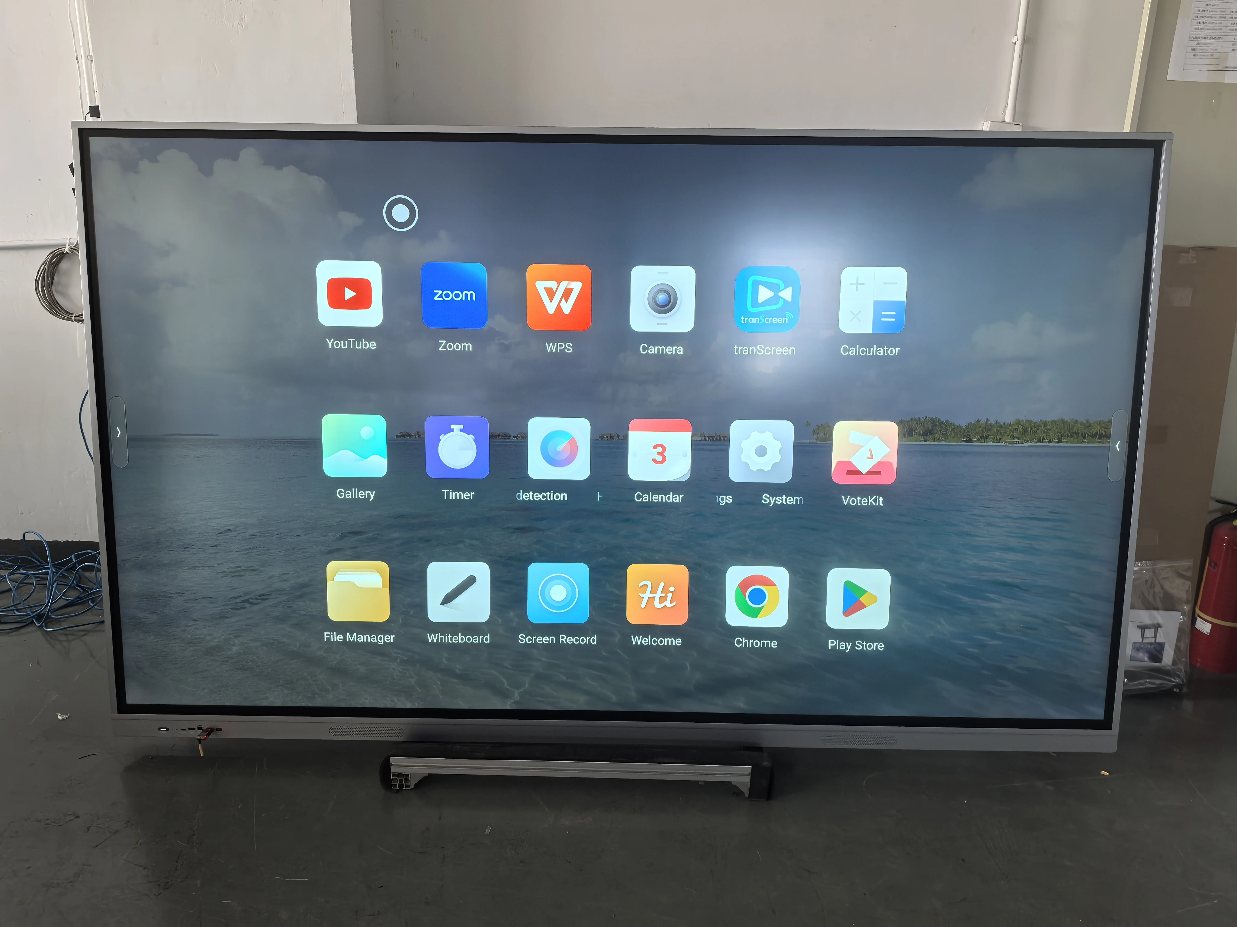 55 65 75 85 pollici Touch Screen didattico 4K Interattivo a schermo piatto Sala riunioni Lavagna digitale Smart Board per l'istruzione