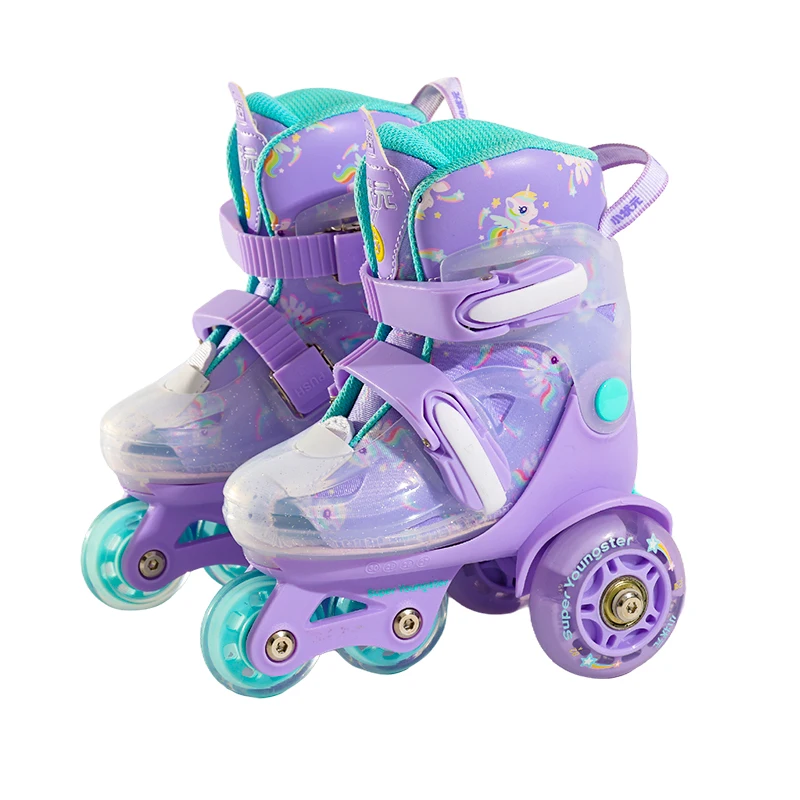 Scarpe per pattini in linea lampeggianti per bambini adatte Fabbrica direttamente Scarpe per pattini all'ingrosso per sport all'aria aperta