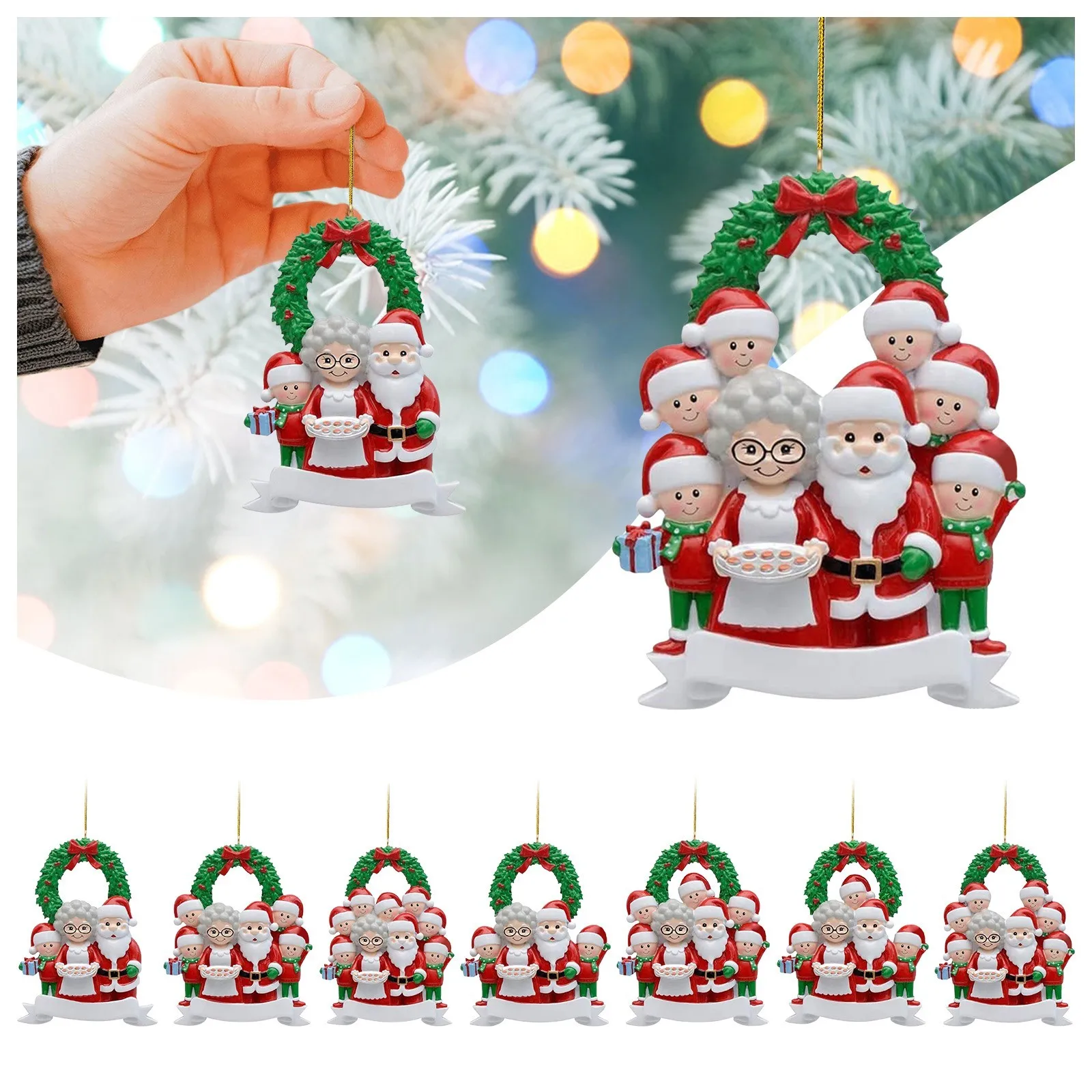 Christmas Decorations Holiday Navidad Tree Hanging Decoration 2024 Home Custom Snowman Christmas Decorative