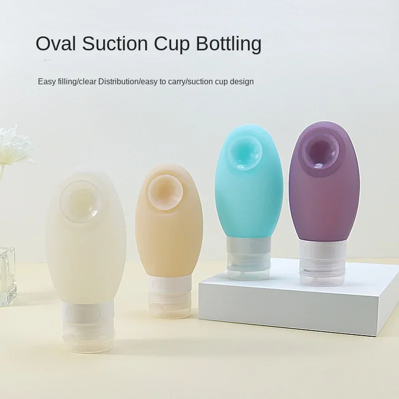 100ml Food Grade Silicone Refill Bottle Essential Oil Skin Care Product Hand Sanitizer Suction Cup Refill Bottle Travel Bottle