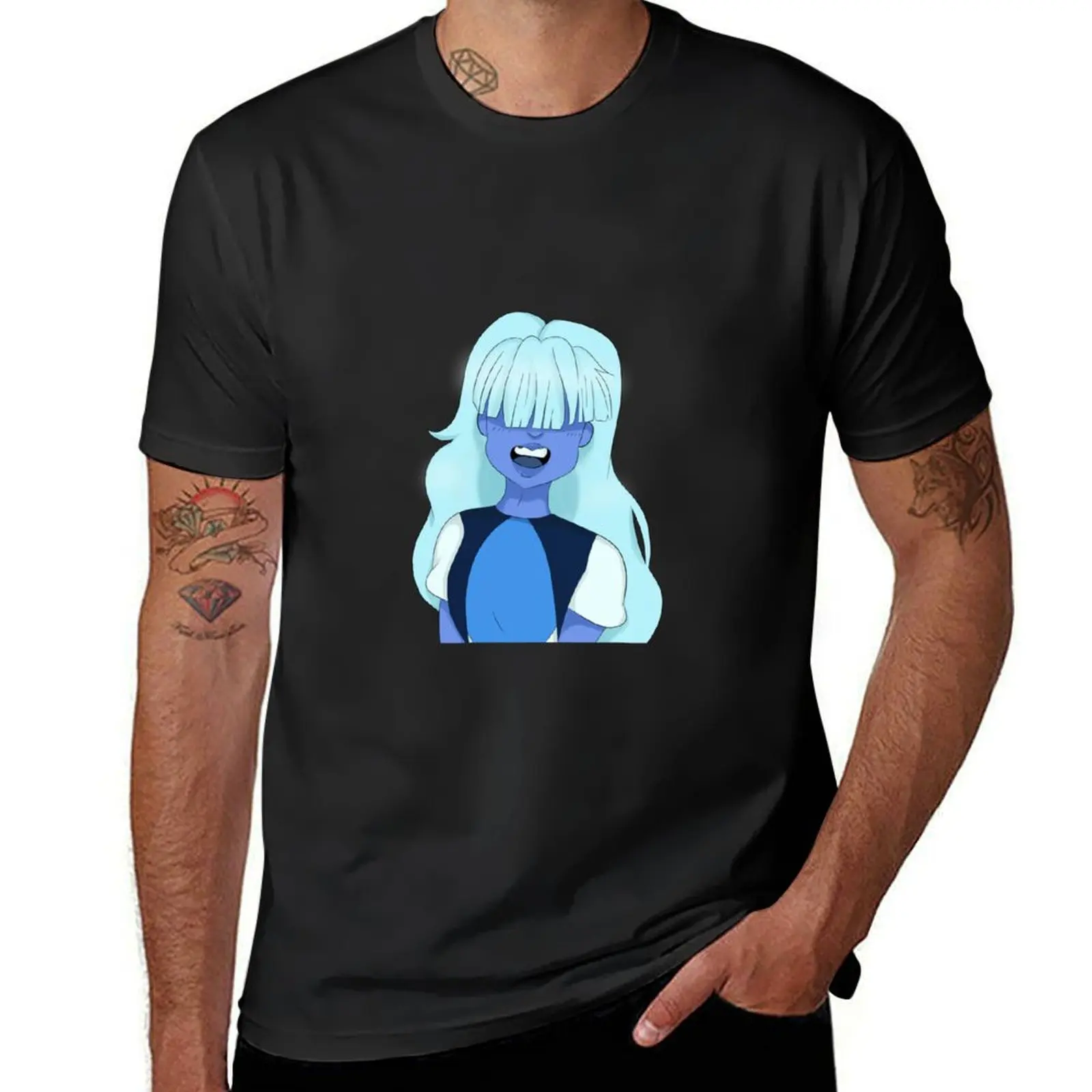 

Sapphire T-Shirt Blouse for a boy summer tops heavyweights mens graphic t-shirts funny
