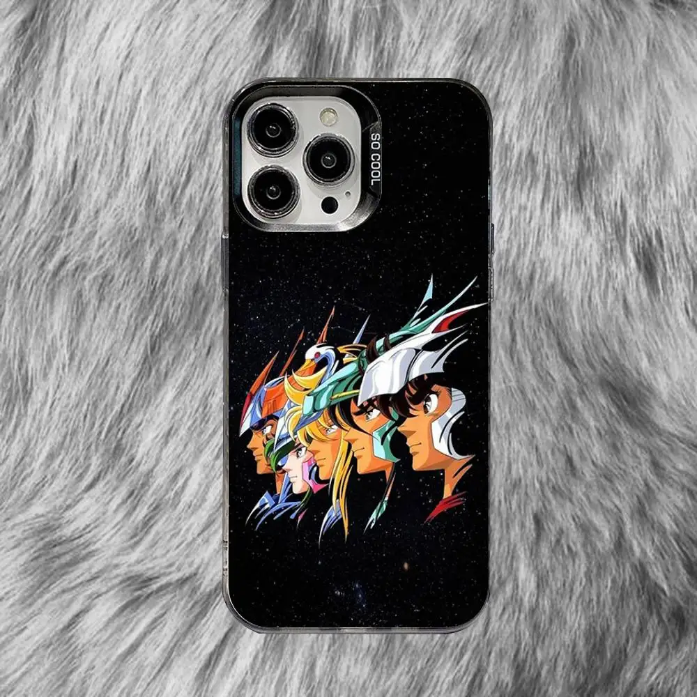 S-Saint Seiya Knights Zodiac لهاتف iPhone 17,16,15,14,13,12,11,X,8,7,Pro,Max,Plus,SE4,Air,Mini Durable Hard Shell Matte