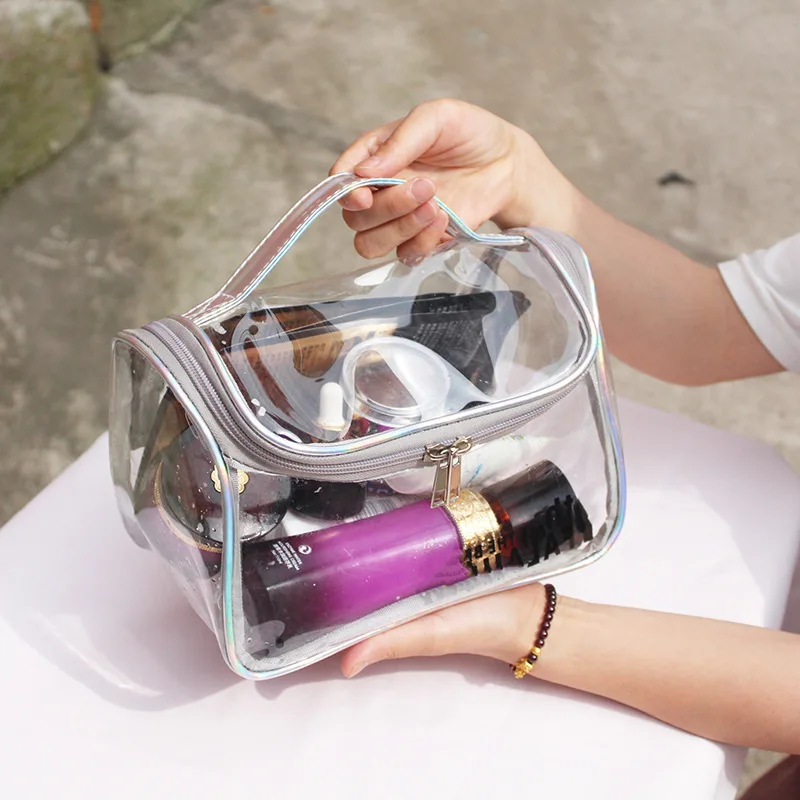 

Waterproof Cosmetic Storage Bag PVC Wash Bag Transparent Travel Storage Bag Bathroom Accessories Portable Orgainizer