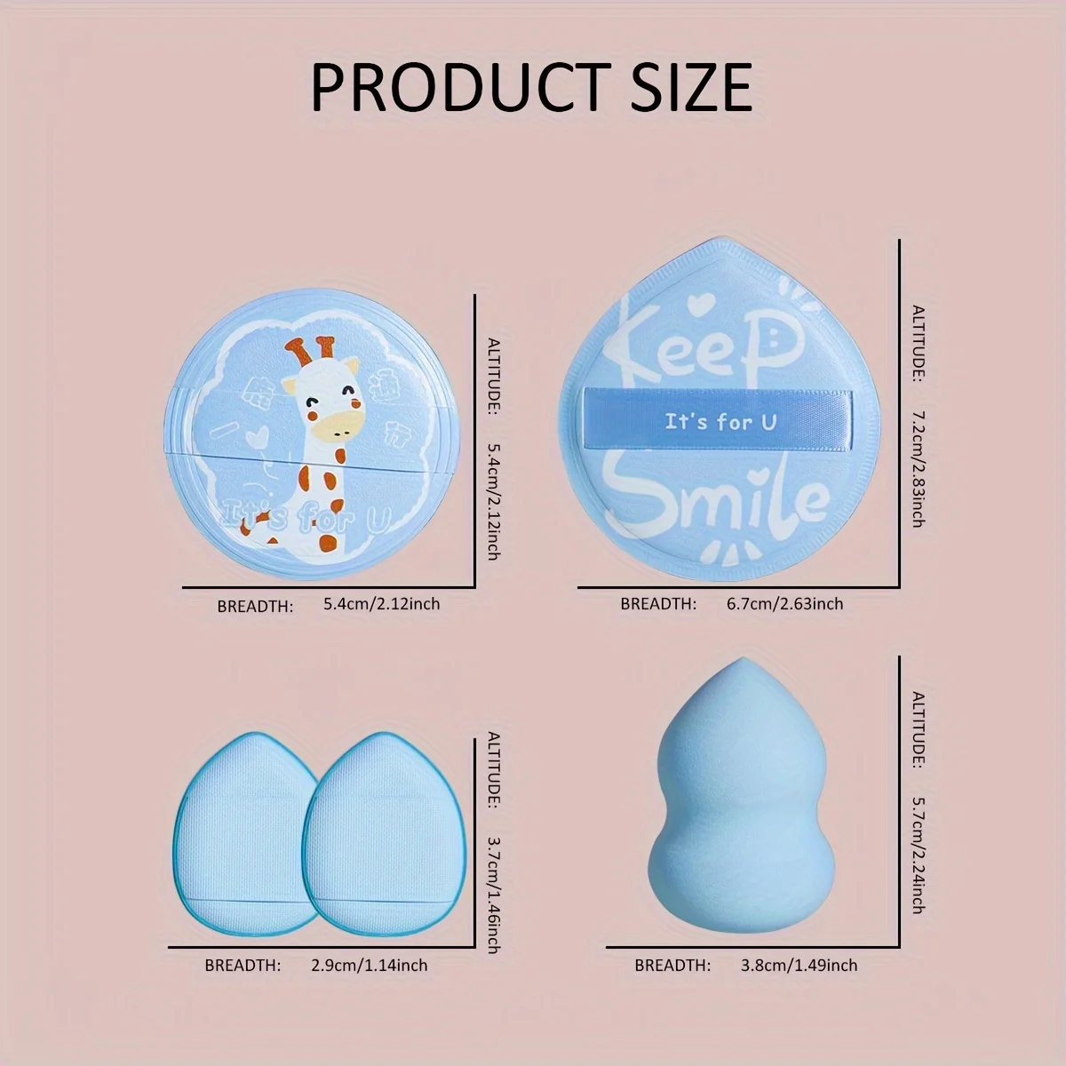 5 إسفنجات تجميلية لبودرة أساس الوجه الرطبة والجافة، منتفخة بودرة كونسيلر ناعمة، بيضة بودرة من جلد الغزال