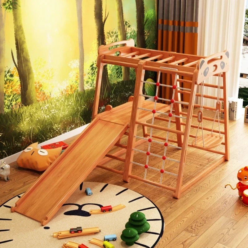 

Climbing Frame Indoor Home Slide Solid Wood