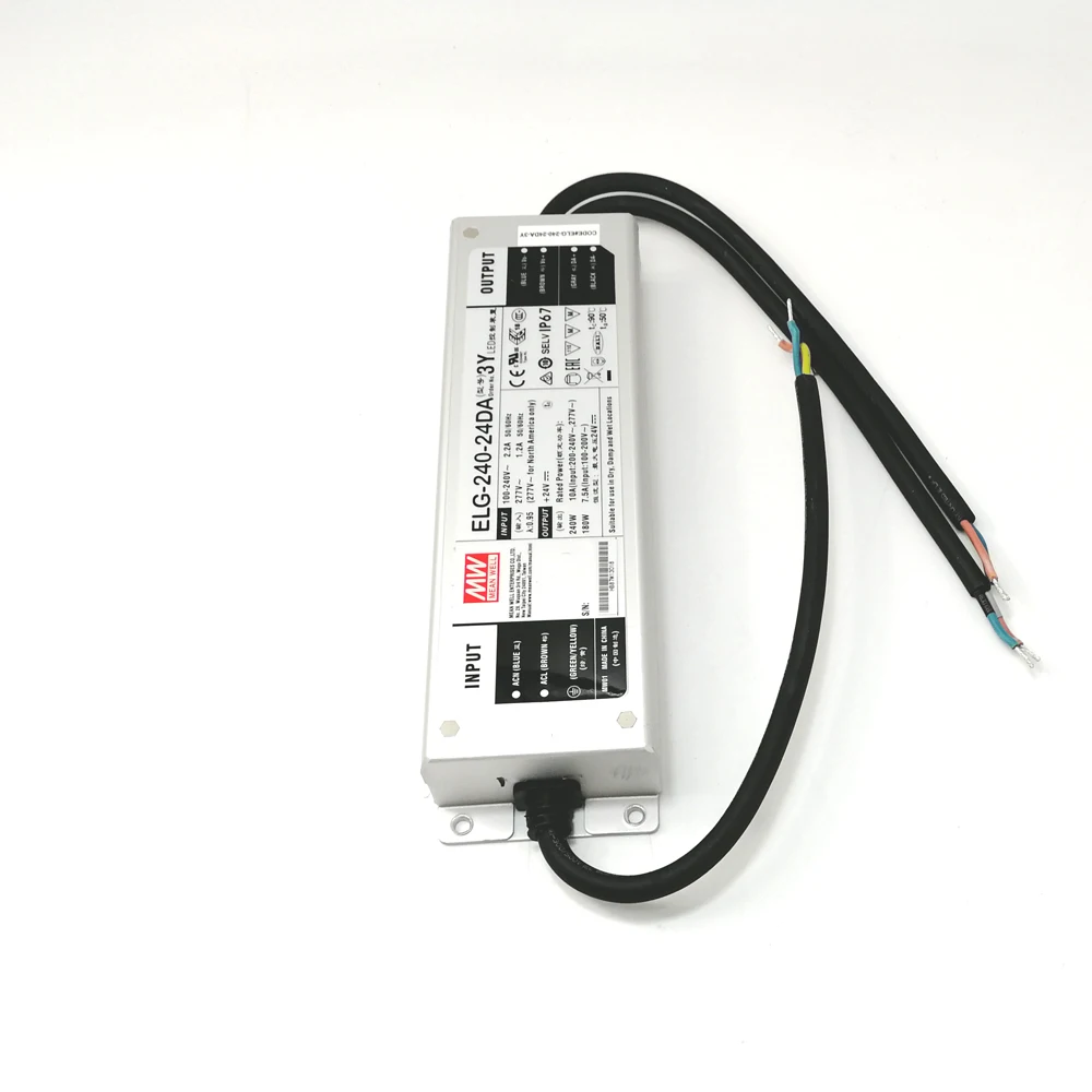 HOT SALE Meanwell ELG-240-48DA-3Y 240W 48V dimmable LED Driver