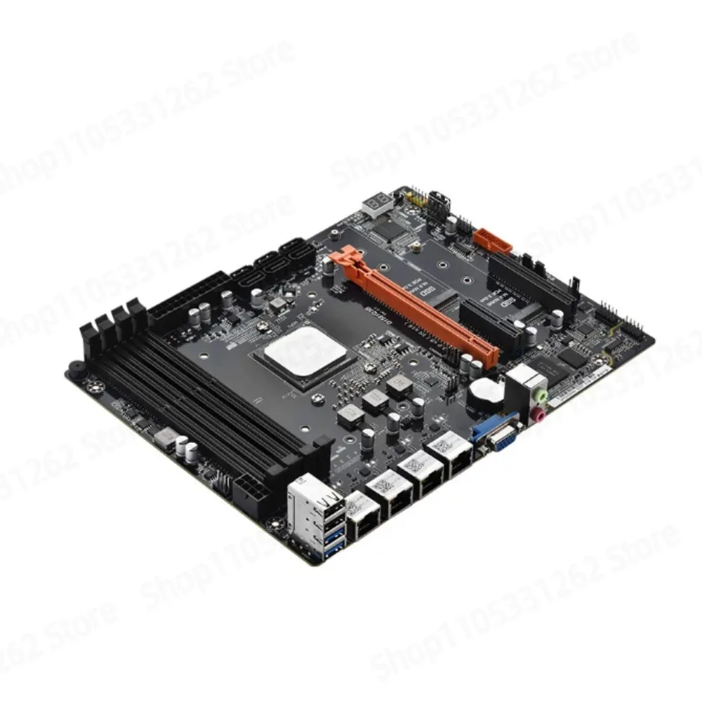 D1581 NAS Motherboard CPU Combo with Integrated Graphics Dual 2.5G LAN for PCDN Virtual Machine