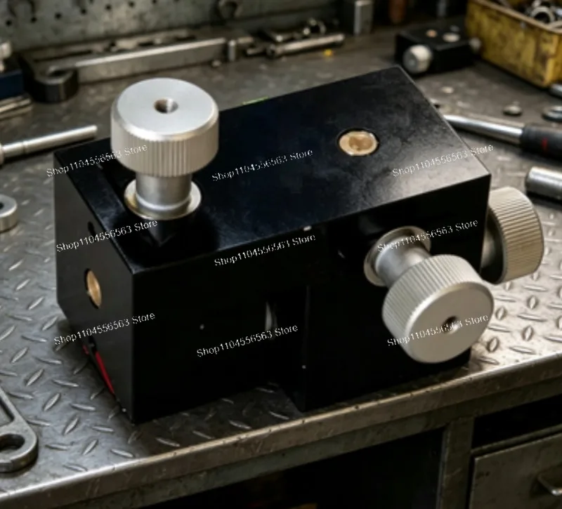 3 Axis Manual Dovetail Translation Stage 13mm XYZ Linear Stage with Micrometer for Optical Probe Positioning