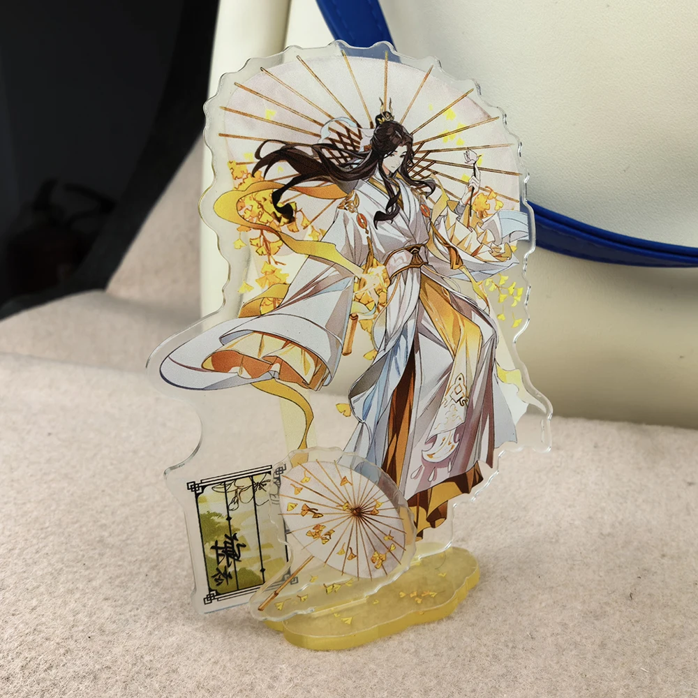 Heaven Official's Blessing Hua Cheng Acrylic Standee Tian Guan Ci Fu Red Oil Paper Umbrella Desktop Ornament Collectible Gift