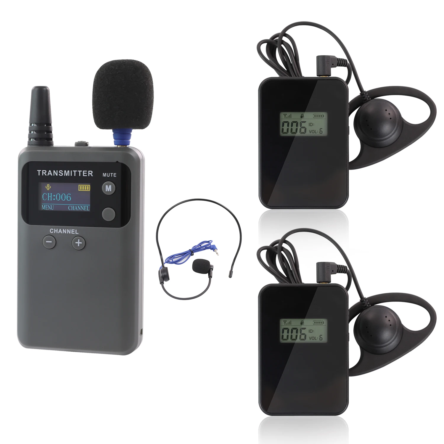 Wireless Tour Guide System Whisper Talk Simultaneous Interpretation System For Tourism Group Service Meeting Training Exhibition