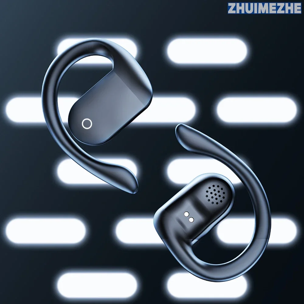 

BL16 Bone Conduction Bluetooth 5.3 Earphone TWS Wireless Sport Headphones 2025Stereo Headset Noise Reduction Earbuds Sports