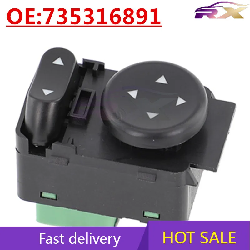 

OEM:735316891 Suitable For Fiat Auto Parts Reverse Mirror Adjustment Switch Rear View Mirror Switch