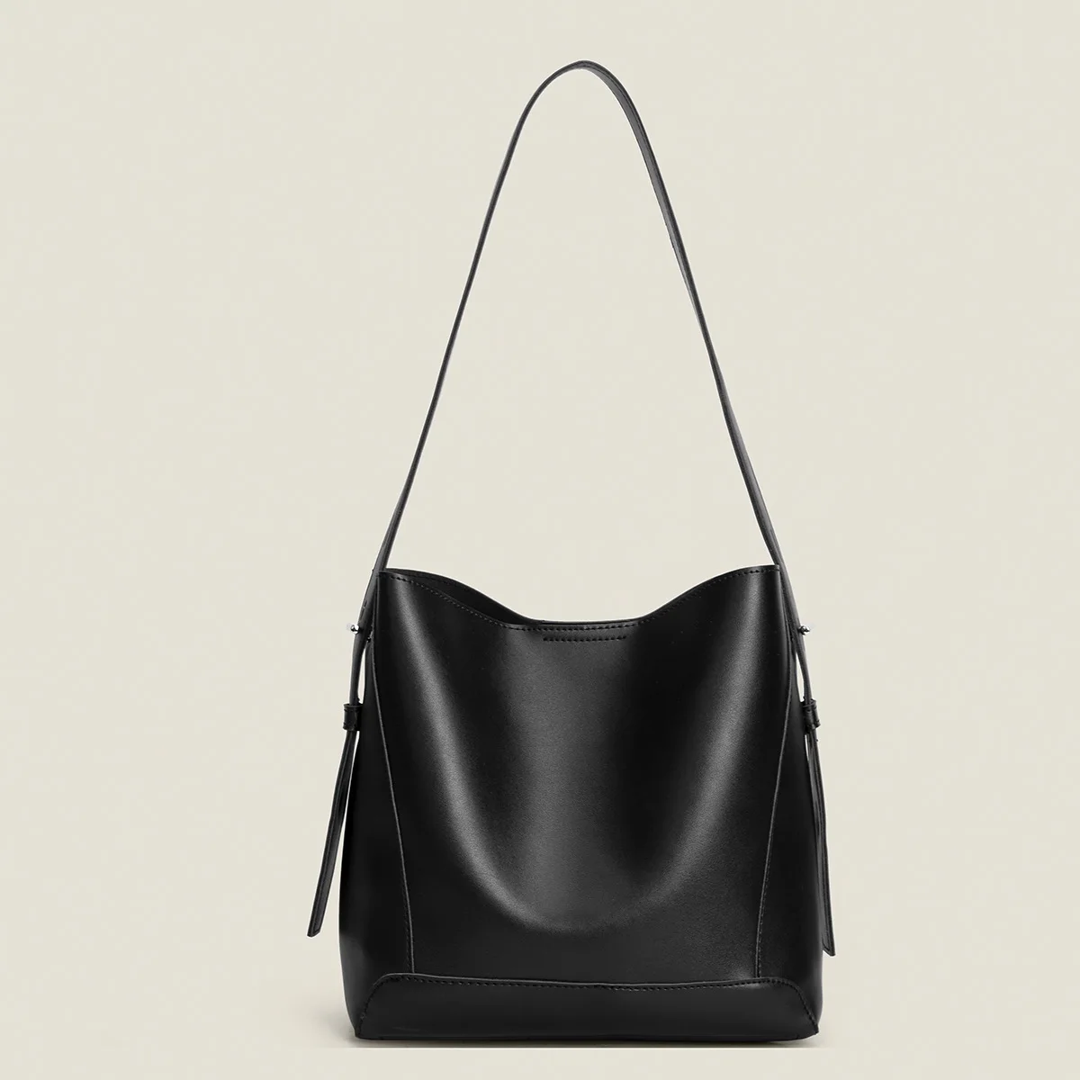 

New bucket bag, simple and high-end tote autumn and winter armpit bag, versatile pu shoulder bag