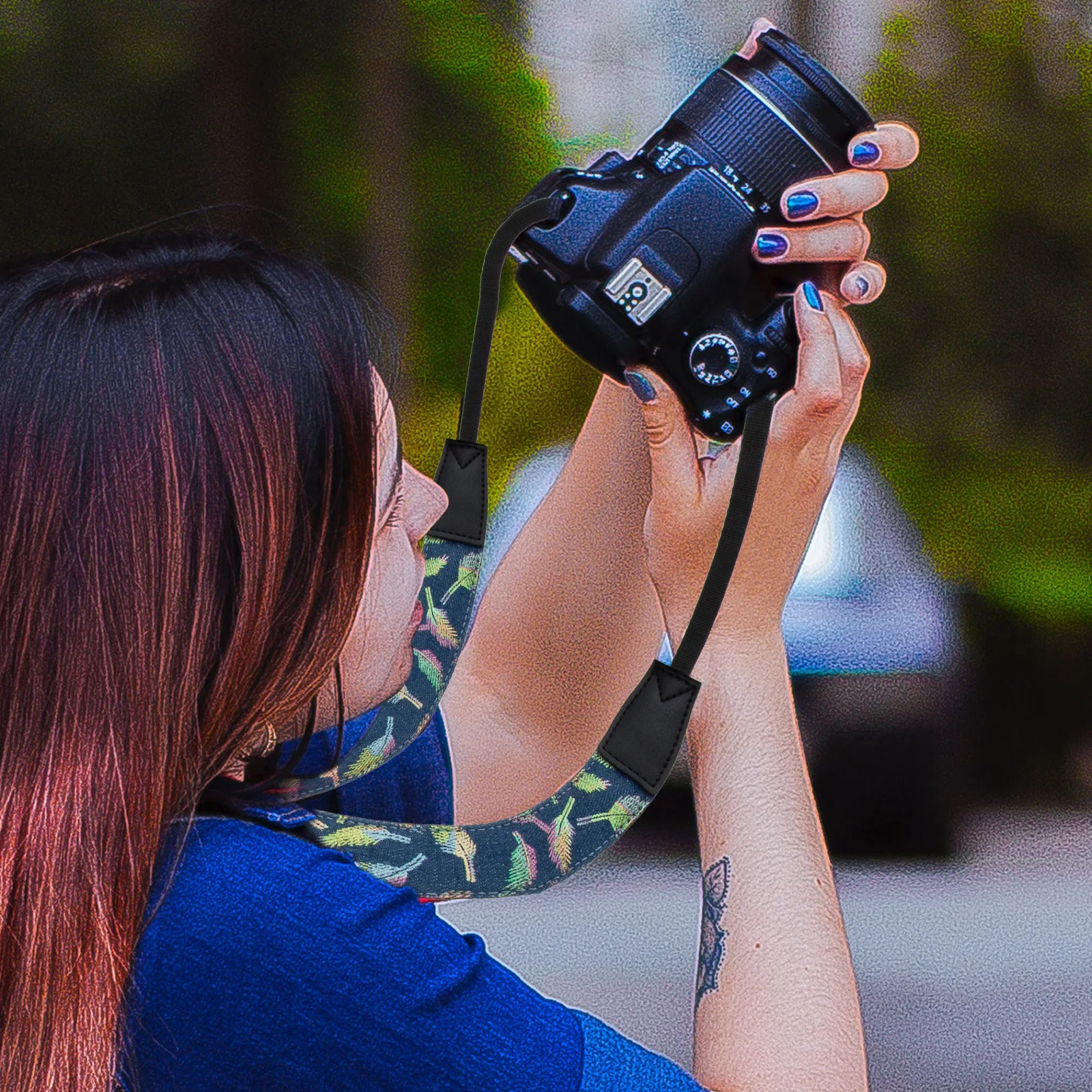 

Camera Shoulder Strap Velour Comfortable Adjustable Lightweight for Photography Accessories Camera Neck Strap for Professionals