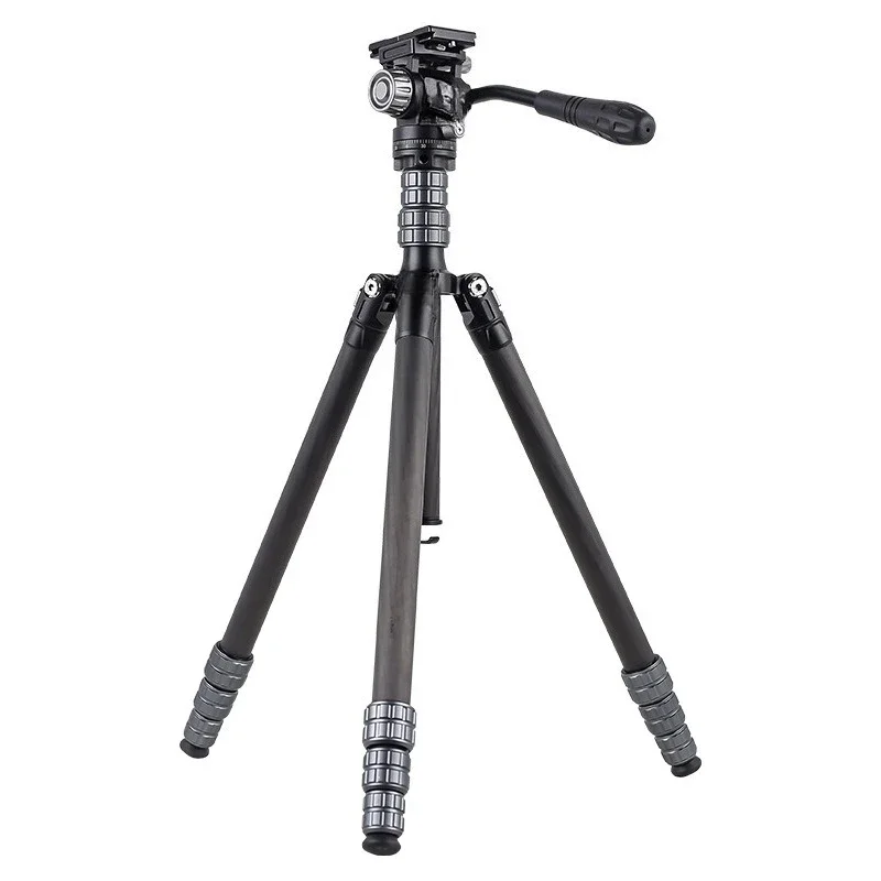 Carbon fiber hydraulic gimbal, tripod micro SLR camera video camera holder