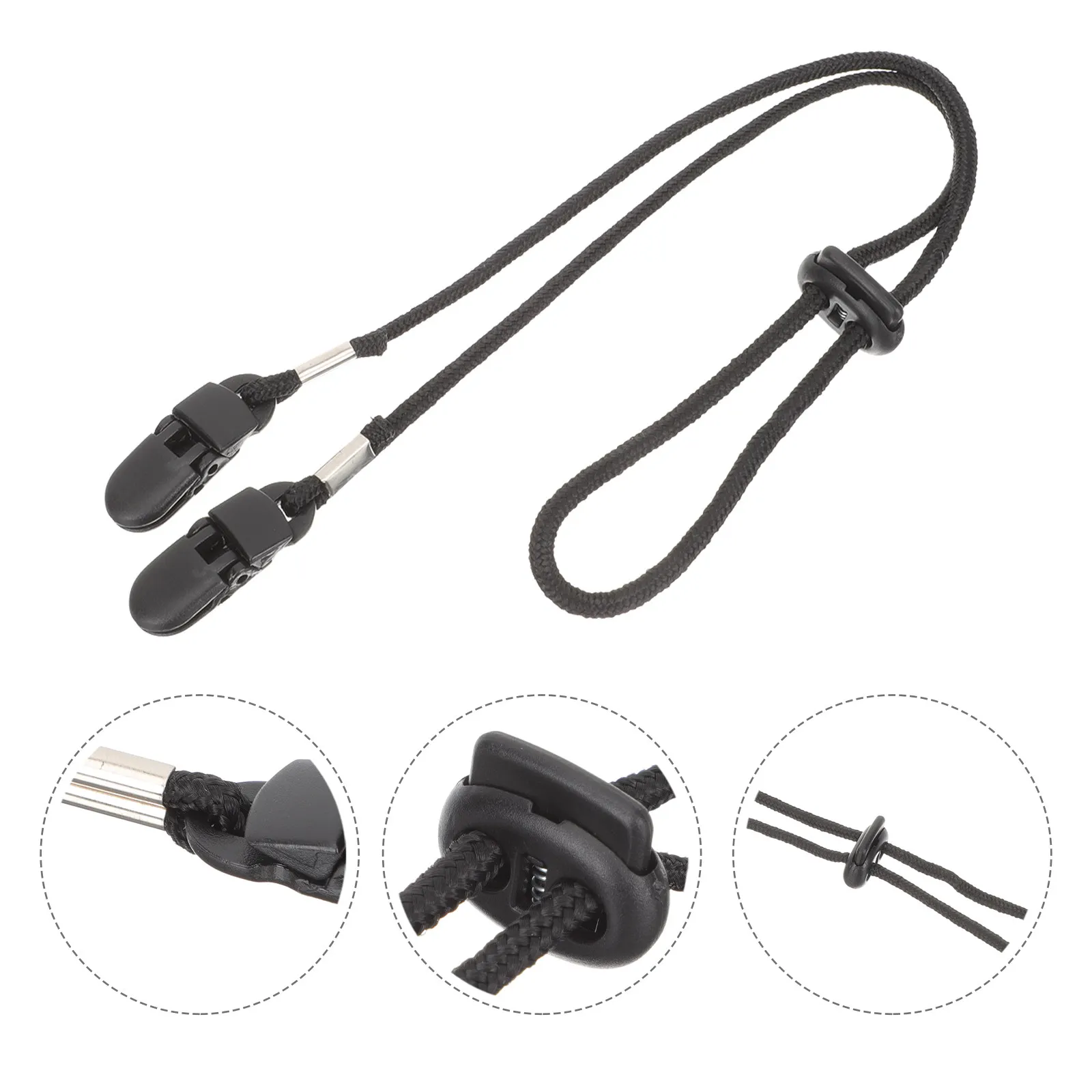 

2Pcs Hat Clip Windproof Strap Adjustable Nylon Plastic Clips Retainers Anti-Lost Hat Strap Outdoor Sports Camping Hiking Boating