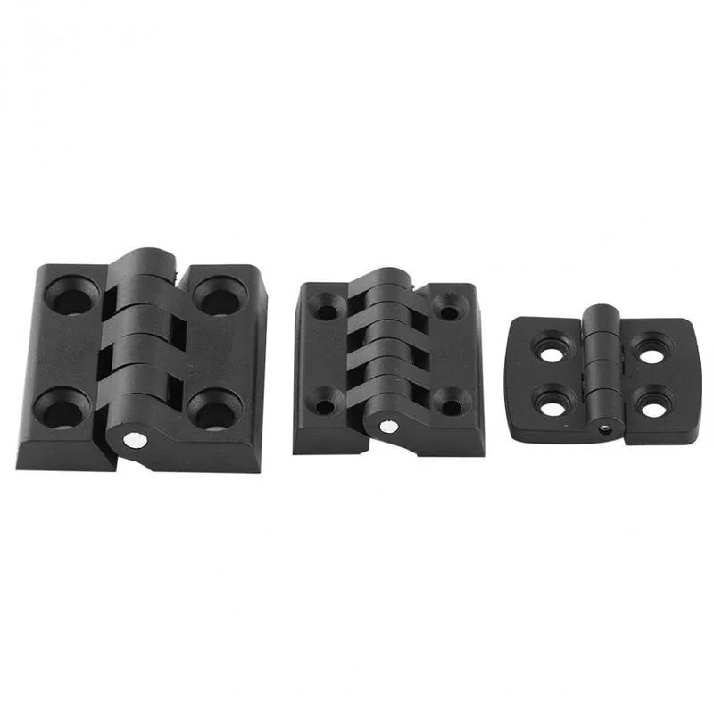 10 قطعة/المجموعة أسود اللون النايلون البلاستيك بعقب المفصلي ل صندوق خشبي الأثاث الكهربائية مجلس الوزراء الأجهزة