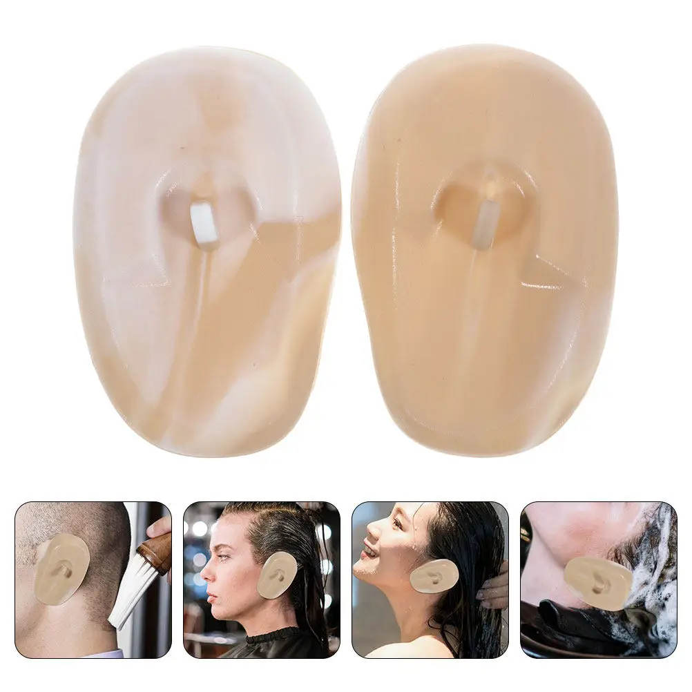 

3 Pairs Ear Covers -covers Silicon Die for Hair Dye Shield Caps Protectors Dryer