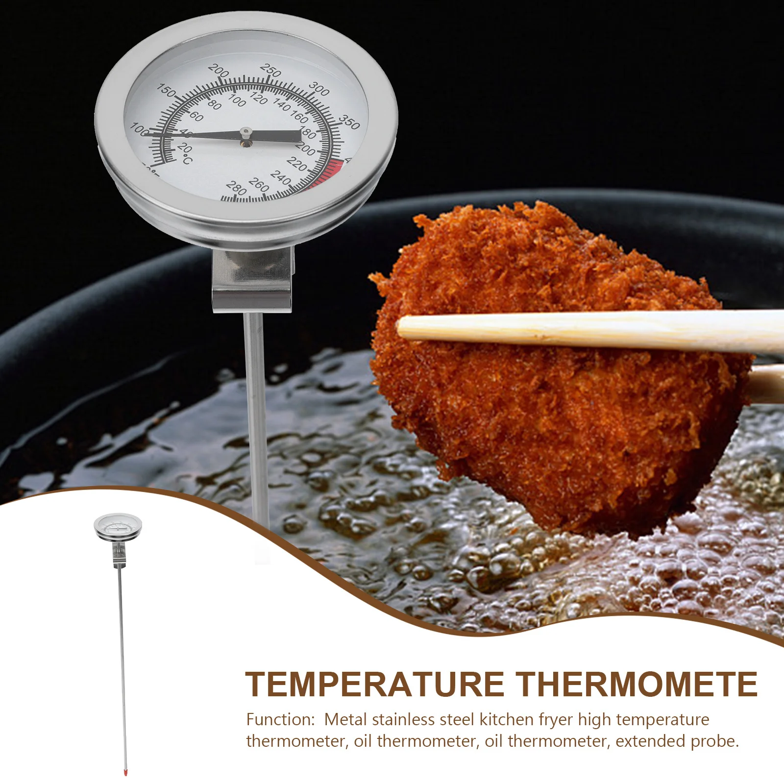 

Stainless Steel Kitchen Food Thermometer High Grade Cooking Meat Probe Instant Read Bbq Food Thermometer Kitchen Tool