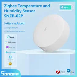 Sonoff SNZB-02P Upgrade SNZB-02 Zigbee Temperature Humidity Sensor Support IHost ZBBridge Pro Smartthings Home Assistant Mqtt