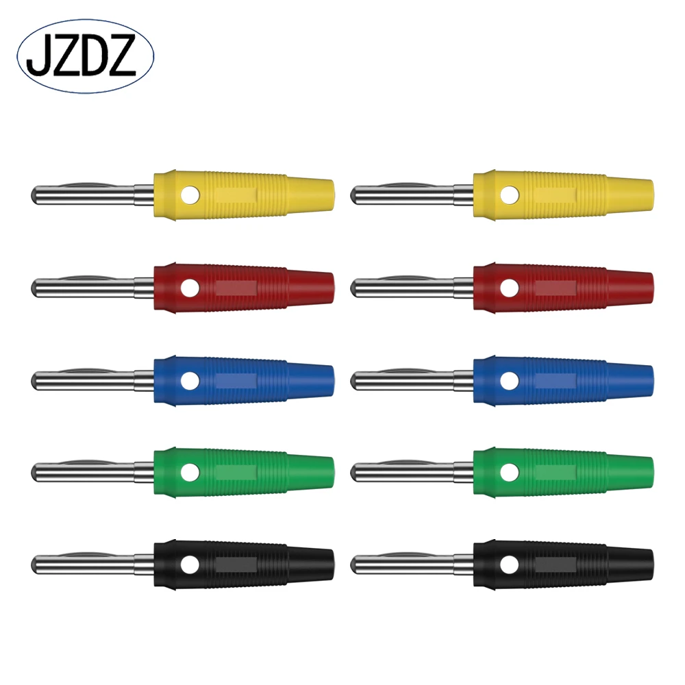 JZDZ 10PCS 4MM Copper Banana Plug Can Be Connect Test Probes For Speaker Amplifier J.10019