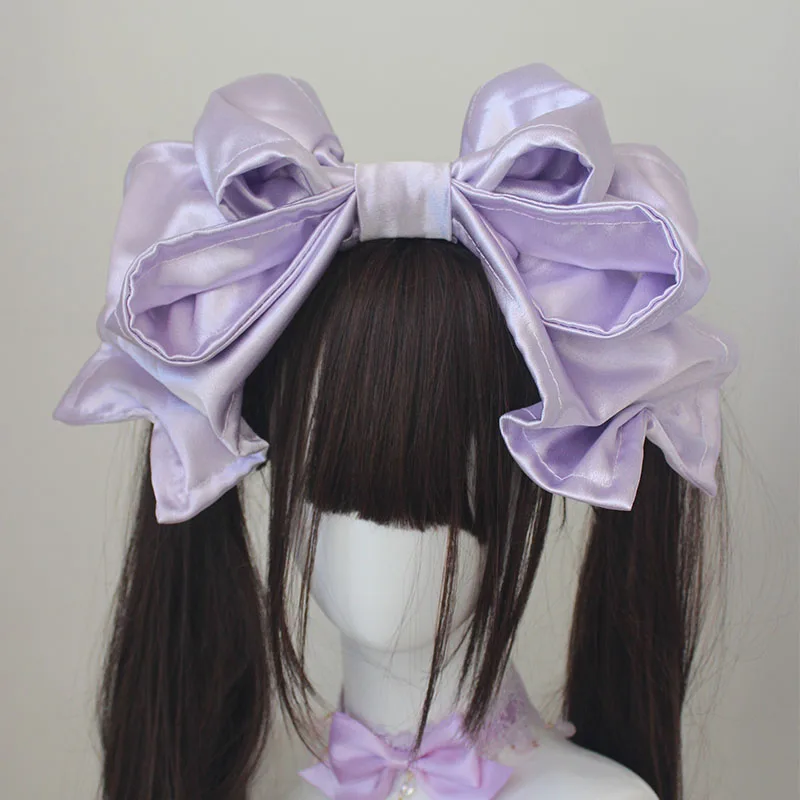 

Кукольный стиль, аксессуар для волос в стиле Лолиты, повязка на голову с большим бантом KC, античная кукла, бархатный торт, атласный головной убор в стиле Лолиты