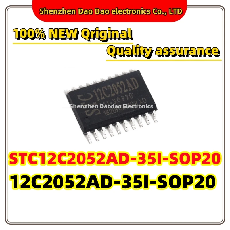 5Pcs STC12C2052AD-35I-SOP20 12C2052AD 35I SOP20 MCU Microcontroller chip IC new original