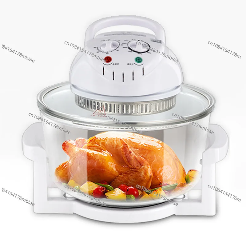 Kitchen Accessories Electric Steam Air Fryer No Oil Air Fryer 220 Plastic OEM Square PTFE 1400W White 12L Silver