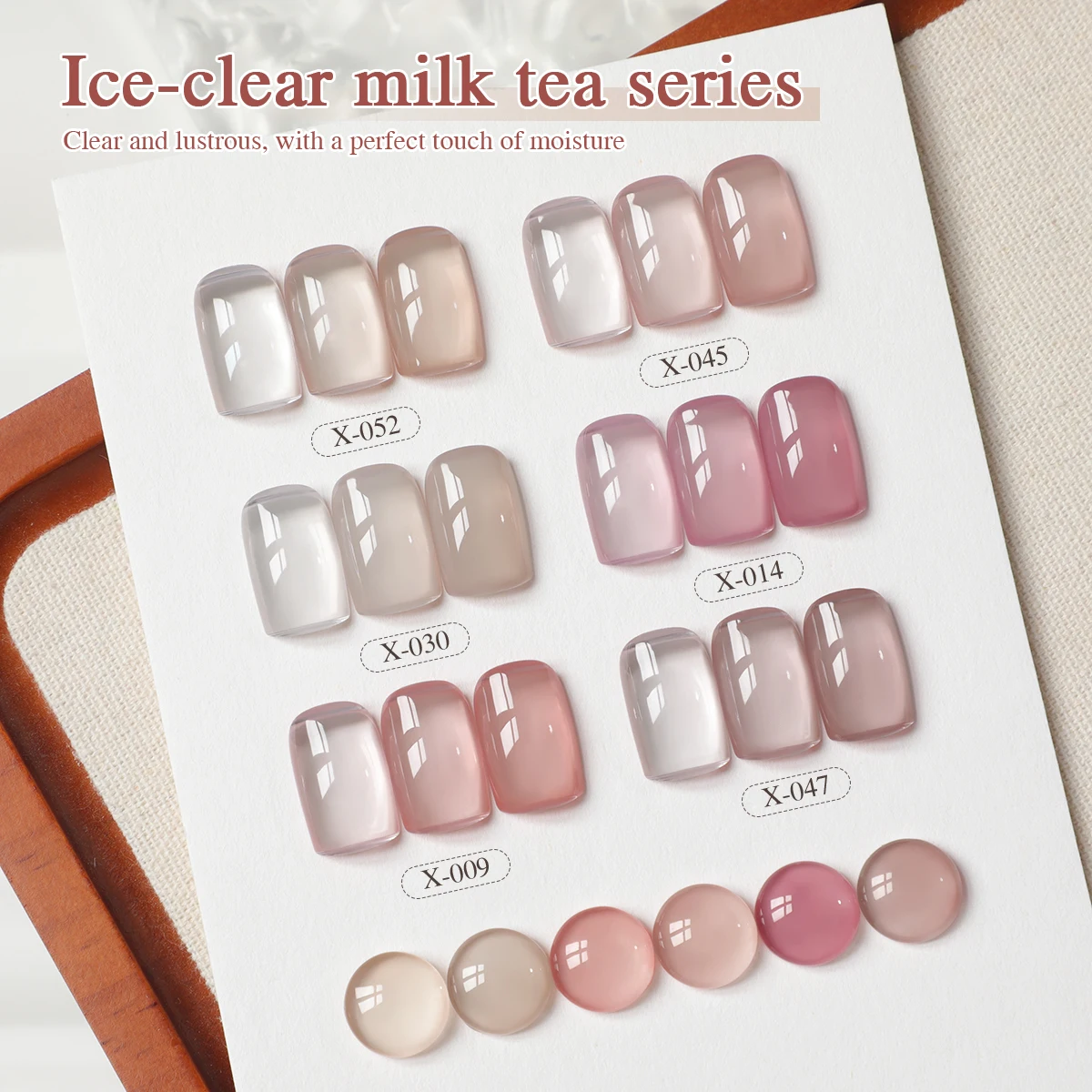 XEIJAYI MilkTea 6 pièces/ensemble-la couleur naturelle et douce ultime, parfaite pour les dates de travail et la vie quotidienne avec une verrouillage des couleurs longue durée