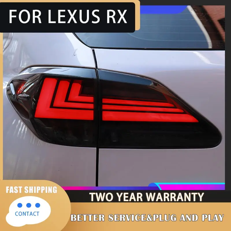 Car Accessories for Lexus RX Tail Light RX350 RX450 RX270 Taillight 2009-2015 Lexus RX LED Rear Lamp LED Dynamic Turn Signal DRL