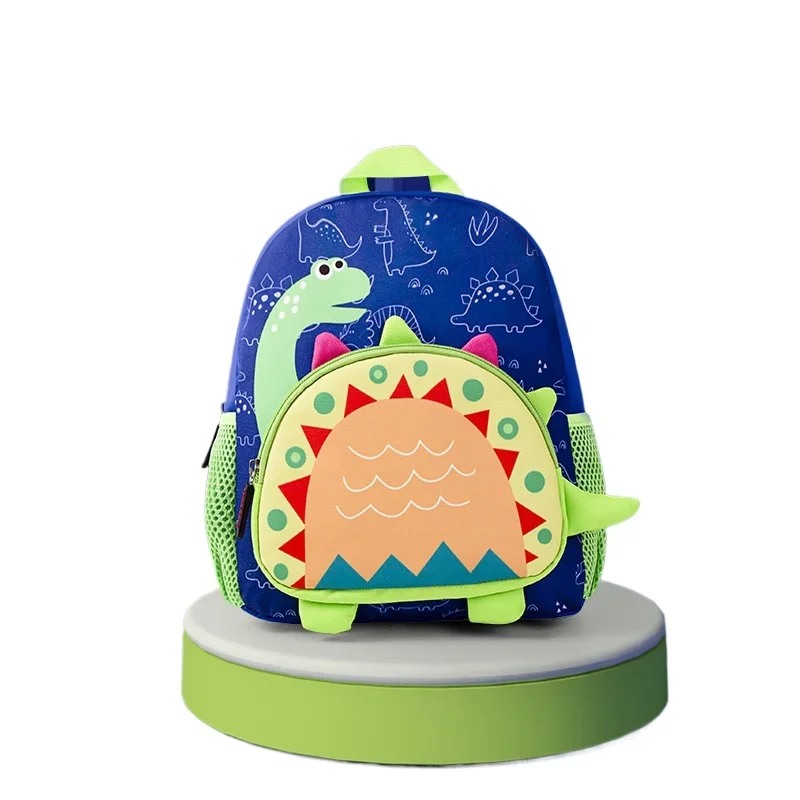 Saco de escola das crianças mochila do jardim de infância dos desenhos animados bonito mãe crianças mochilas pele clara respirável à prova dwaterproof água dinossauro vaca saco