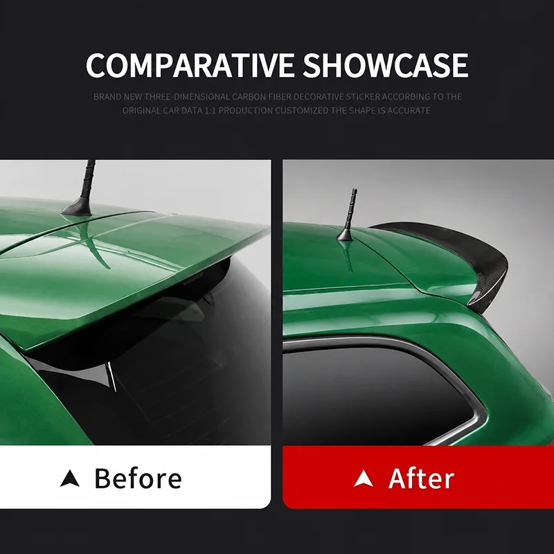 Abarth carbon roof spoiler