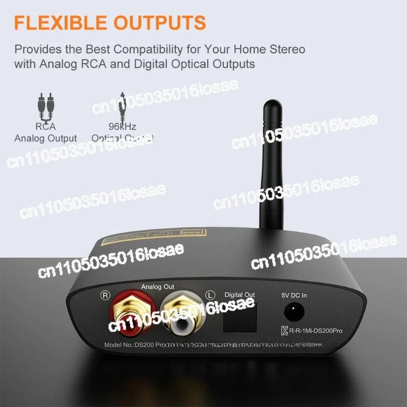 For Bluetooth Receiver Audiophile HiFi Audio Amplifier Bluetooth Adapter DS200Pro