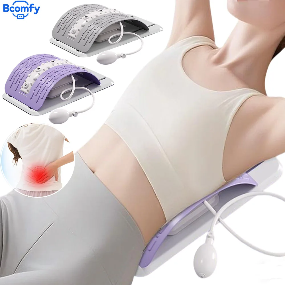 

Waist Massager Electric Muscle Massager Portable Back Massager for Back Stretch Spine Stretcher Lumbar Support Pain Relief Body