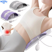 Waist Massager Electric Muscle Massager Portable Back Massager for Back Stretch Spine Stretcher Lumbar Support Pain Relief Body