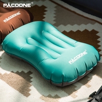 PACOONE Portable Inflatable Pillow Camping Equipment Compressible Folding Air Cushion Outdoor Protective Tourism Sleeping Gear