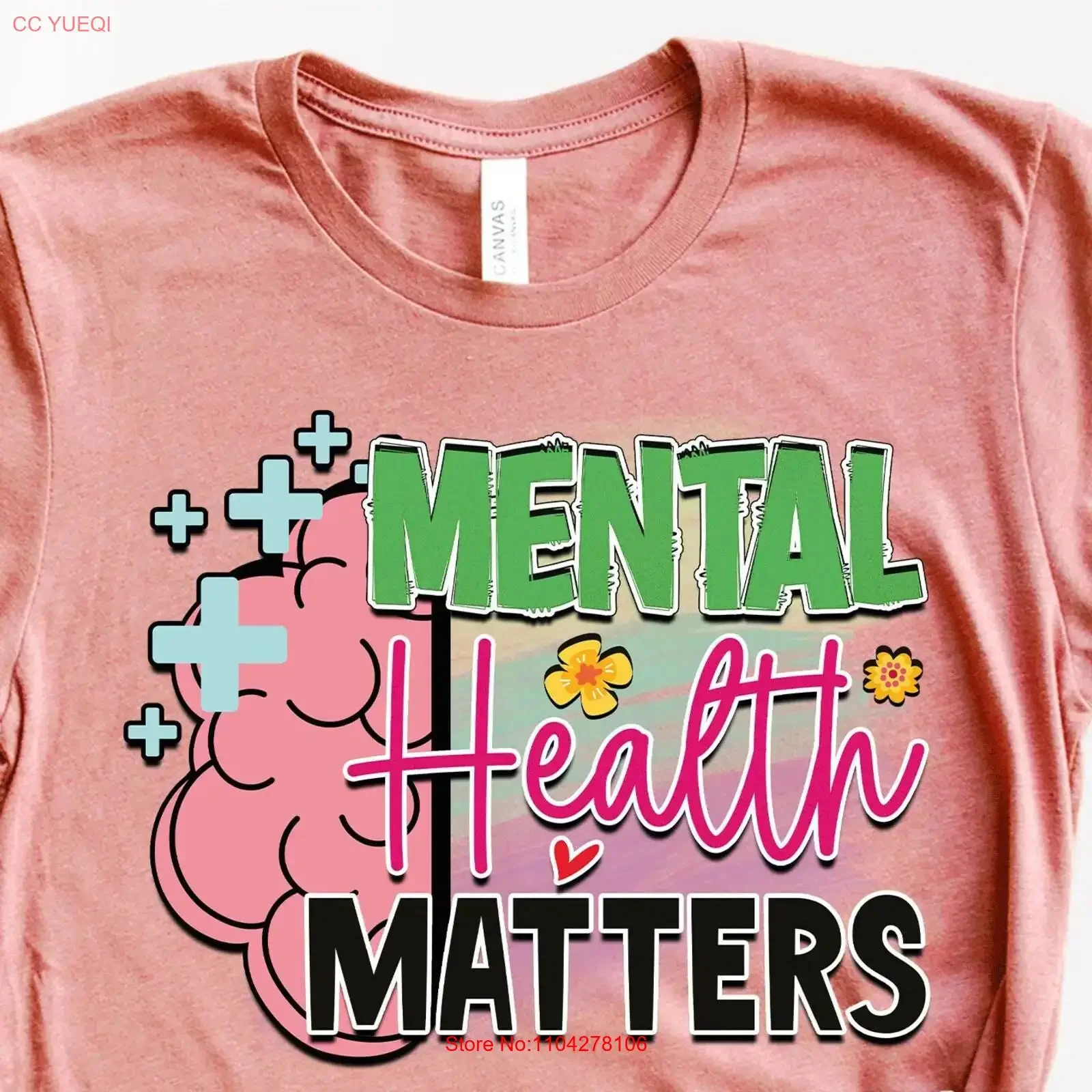 Mental Health T Shirt Matters TherapisT Antidepresan Positivity Anxiety PsychologisT vintage Washed Slightly Comfortable