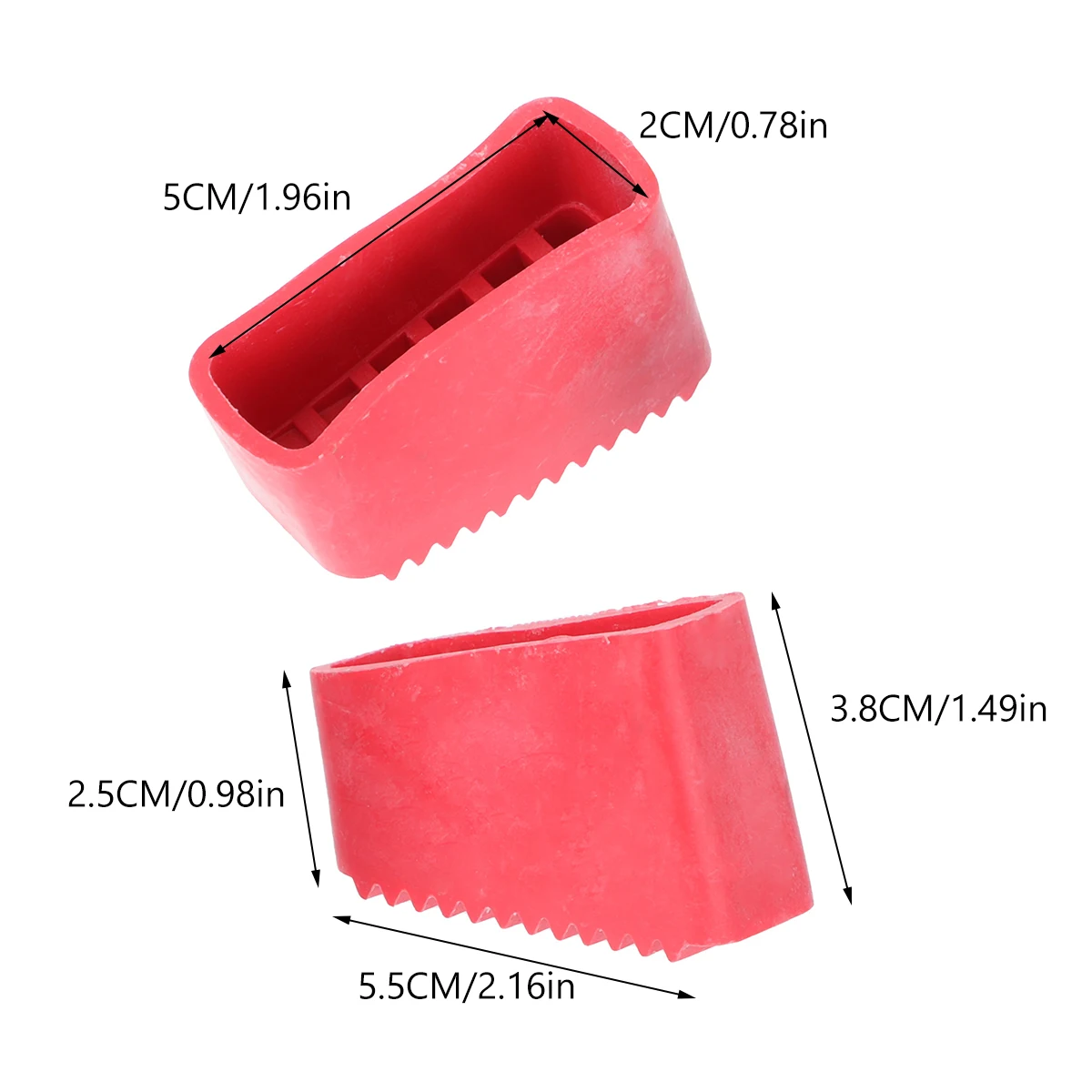 Cubiertas de pies de escalera de 2 piezas, almohadillas de goma antideslizantes, versátiles, para ingeniería