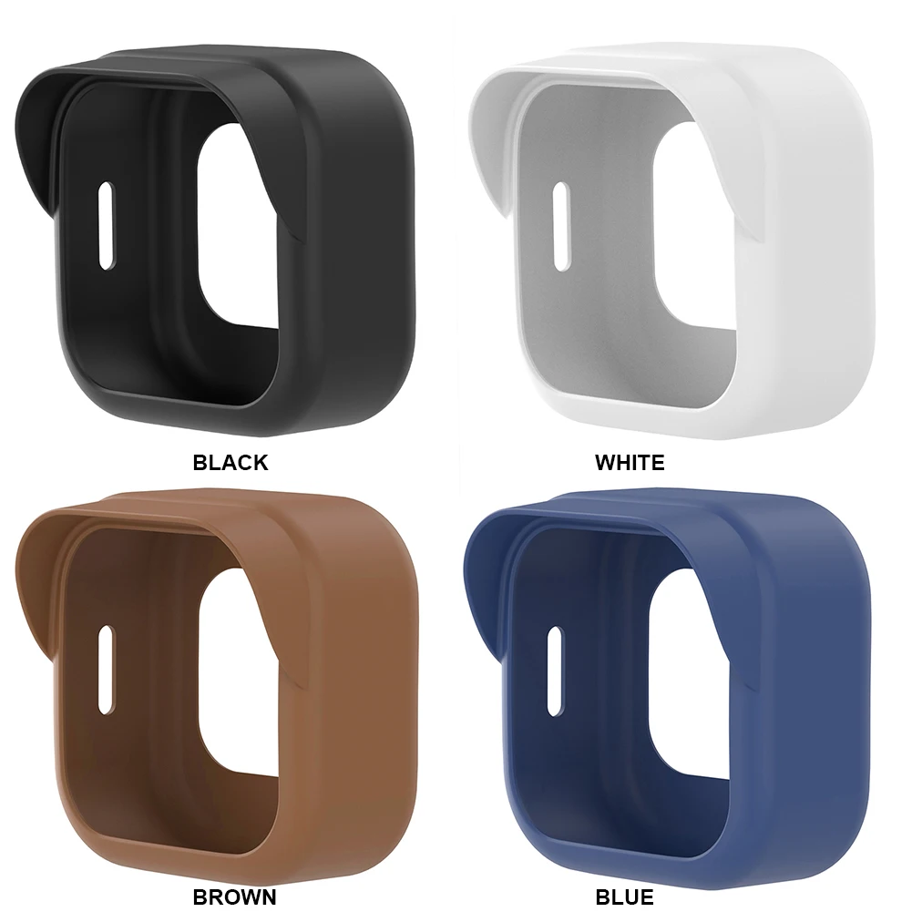Silicone  Camera Protective Case Cover Brim Design Camera Sleeve Anti-scratch for Blink Outdoor 4 (4th Gen)