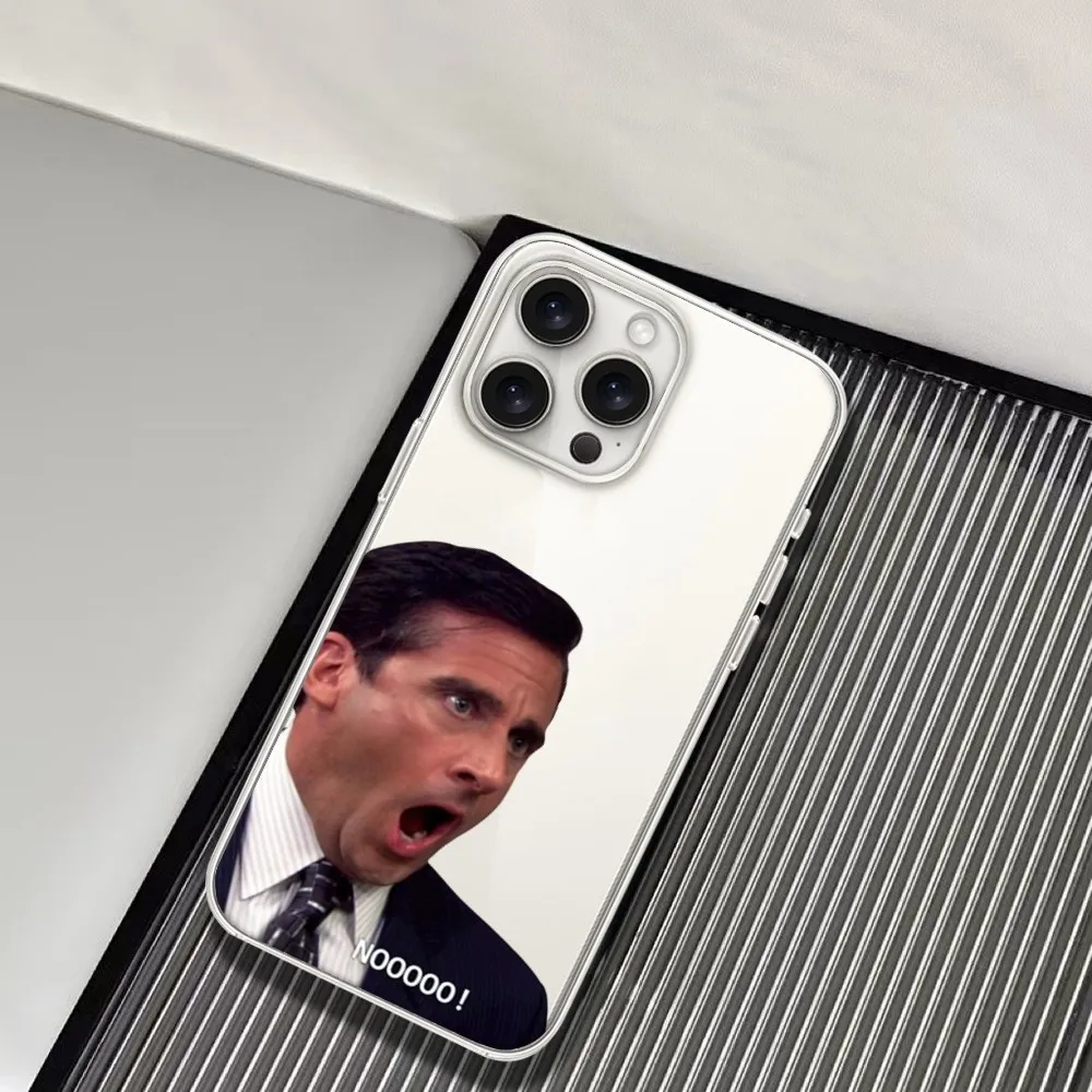 Michael Scott The Office Humor  Phone Case For Samsung  S23 S22 S21 S20 S10 FE Note20 10 Plus Ultra Lite 5G Clear Soft TPU Cover