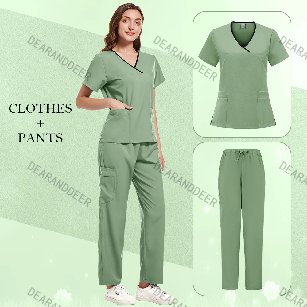 Operating room doctor's surgical work uniform set, medical accessories, women's jogging suit, hospital supplies, wholesale price