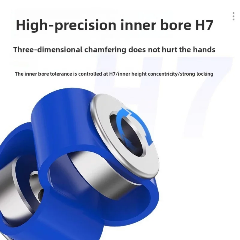 LS8 Encoder Coupling 8-Shape, Flexible Shaft Connector for Servo/Step Motor, Compensates Parallel Angular Error,SL26128