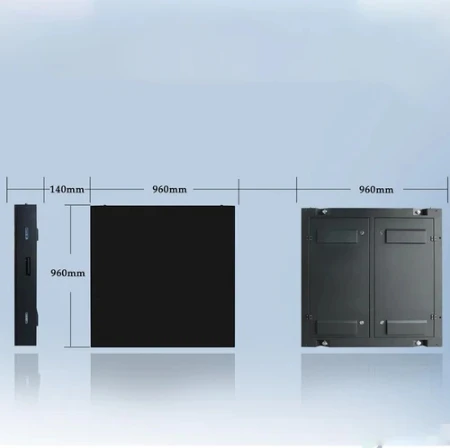 في الهواء الطلق مقاوم للماء P2 5 P3 P4 P5 P6 يموت يلقي الألومنيوم شاشة LED حامل كبير الإعلان لوحة رقمية عرض جدار الفيديو