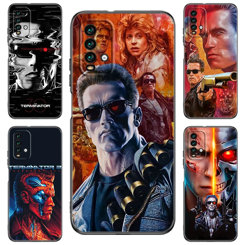 Arnold Schwarzenegger Terminator Phone Case For Redmi 10 Prime A1 A2 Plus K30 K40 Gaming K60 Pro 9 9A 9C 9T 10A 10C 12 12C 13C