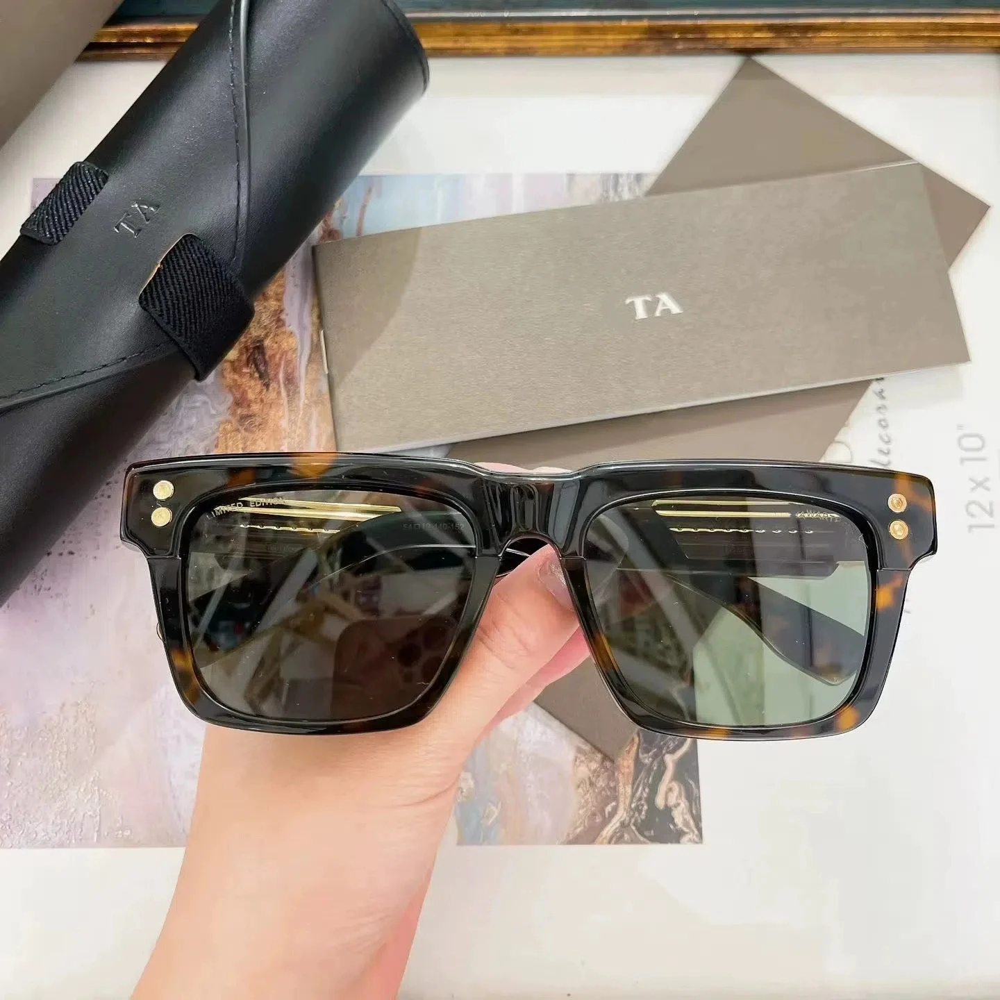 

Original Factory For DIYTA DT DTS434 With Brand Box Popular Acetate Tortoise Frame Luxury Design Premium Men Women Sunglasses