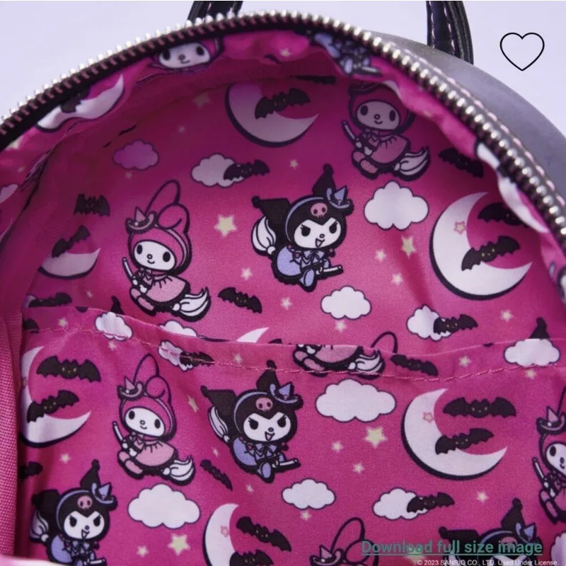 Loungefly Hello Kitty Kuromi Witch Cosplay Mini Backpack & My Melody Coin Bag