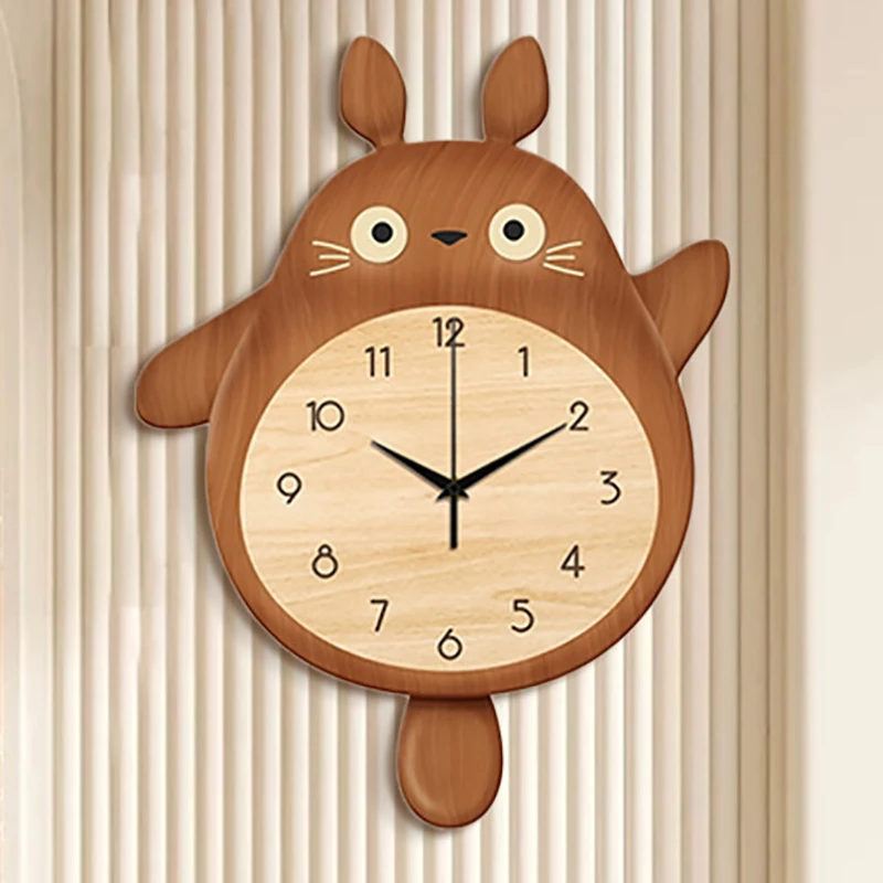 الشمال الحديثة الإعداد ساعة حائط ديكور التصميم الجمالي بلا ضوضاء البندول ساعة المنزل الأطفال Wanduhr غرفة المعيشة الديكور