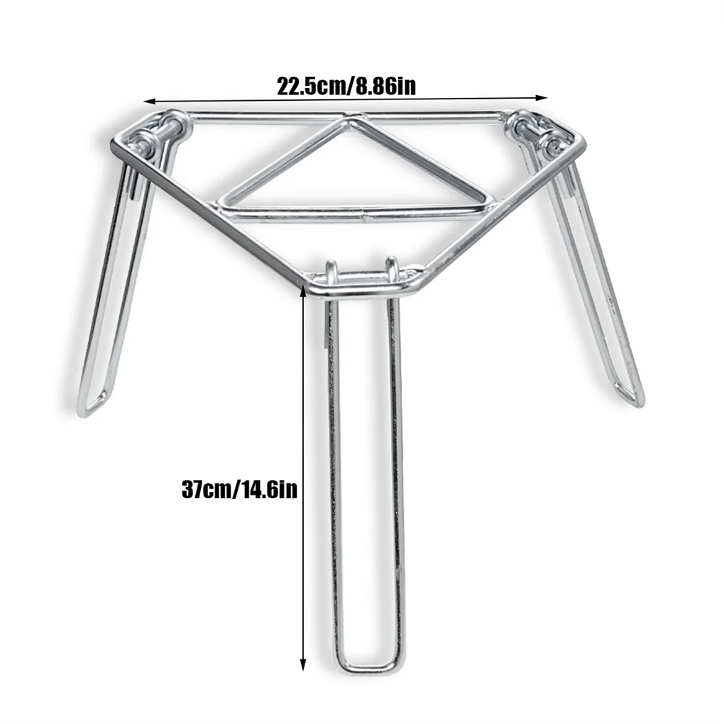 Imagem -06 - Campfire Rack Grill Grate Tripod Stand Lareira Cozinhar Aço Inoxidável