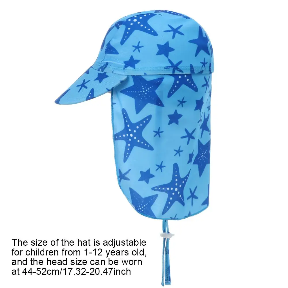 Outdoor Boy Girl Sunscreen Adjustable Sun Hat Children Bucket Hats UV Protection Wide Brim Cap