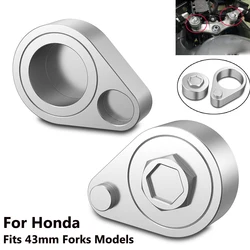 For Honda Billet Aluminum Handle Bar Risers VFR800 VTEC 2002+ Fits 43mm Forks M* CBR600 CBR1100XX Handle Bar Riser Mount Clamp